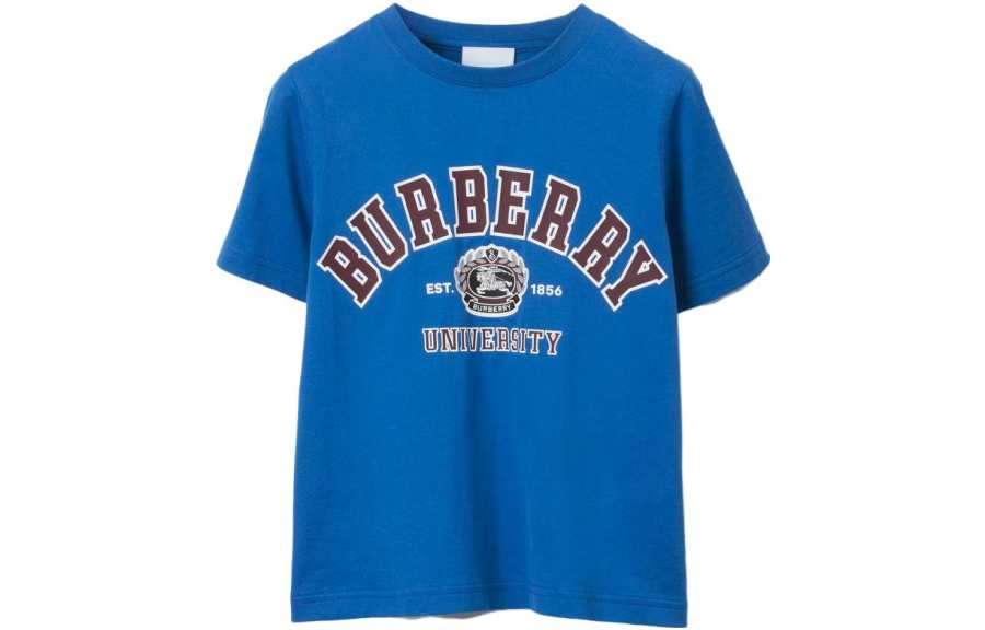 Burberry Kids T Shirts Crew Neck Moderate