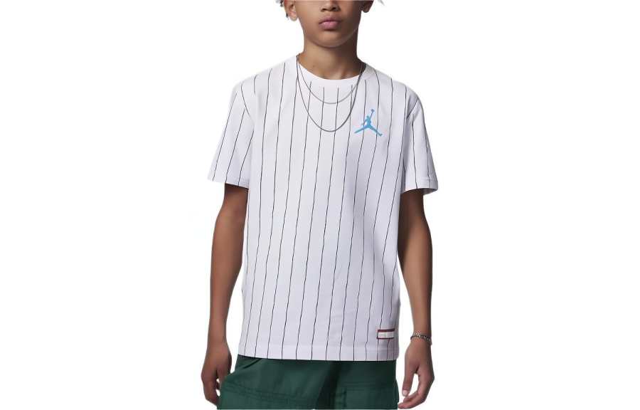 Jordan Jordan T Shirt MVP Pinstripe White Kids'