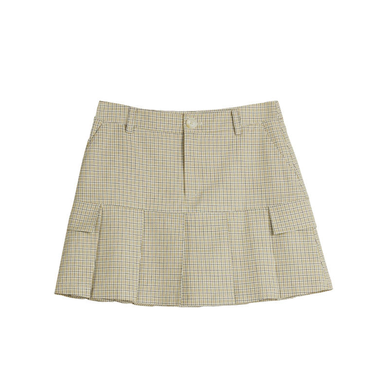 ELLE Casual Short Skirts Women's Khaki