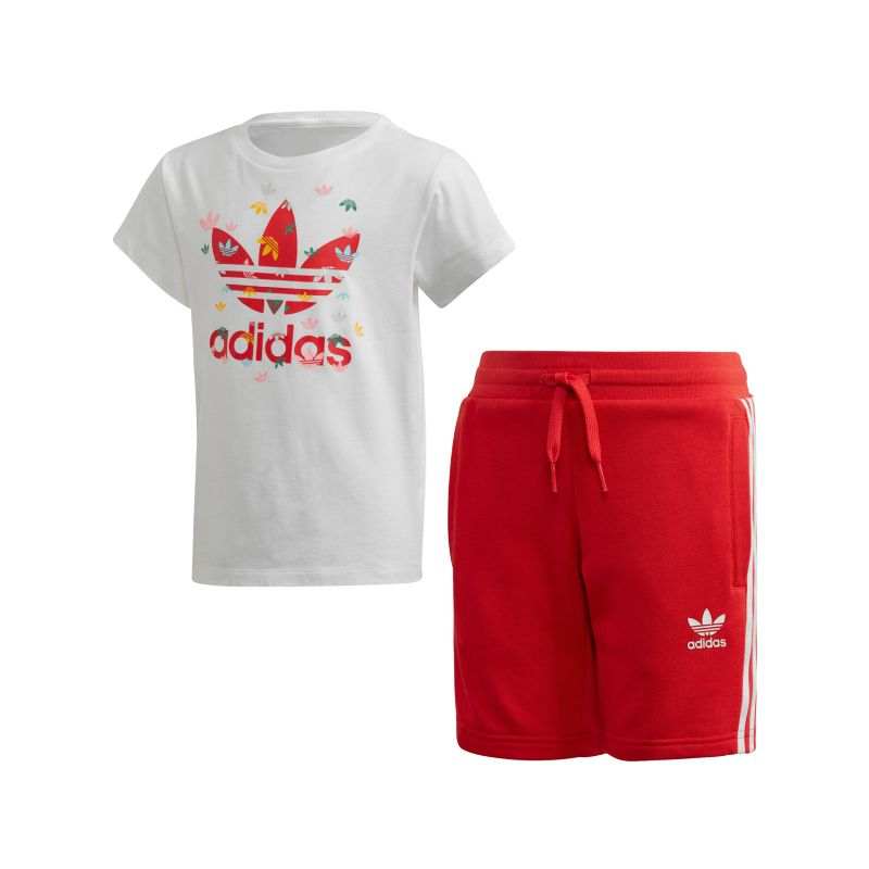 Adidas Originals Casual Sportswear White/Red Children Aged 3 7 Years Old