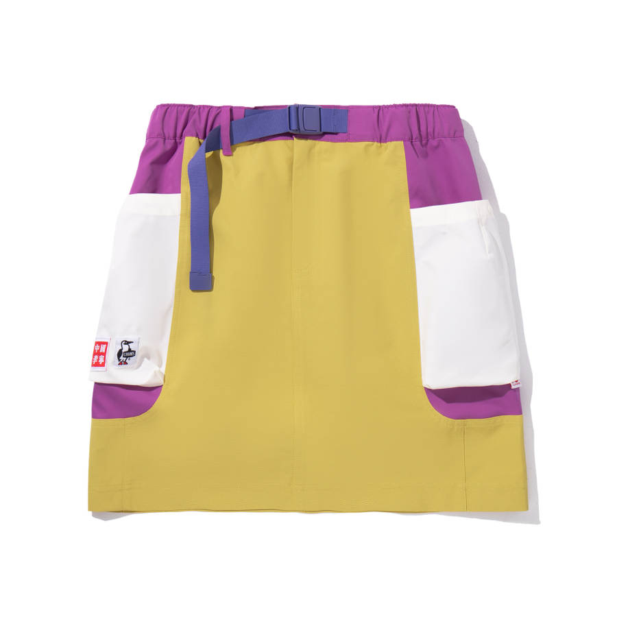 Li-Ning Li Ning x CHUMS Casual Short Skirts Women's Captain Blue Lily Yellow