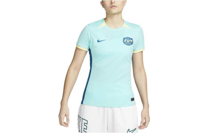 Nike Nike Australia National Team Soccer Jerseys Women's Blue Crew Neck Moderate