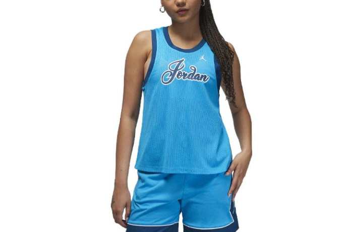 Jordan Jordan Tennis Tops Women's Laser Blue Crew Neck Moderate