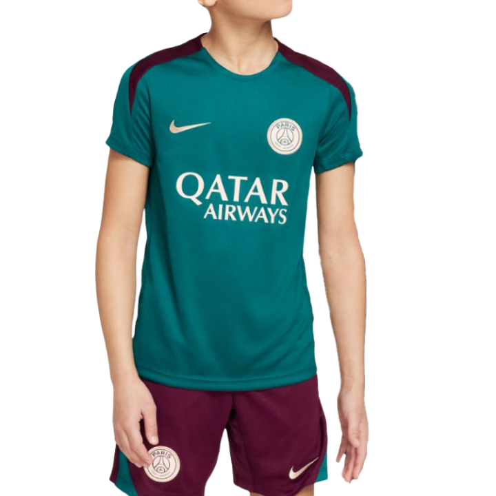 Nike Nike T Shirt Paris Saint Germain Strike Earth Blue / Earth Blue / Bordeaux / Guava Ice Kids'