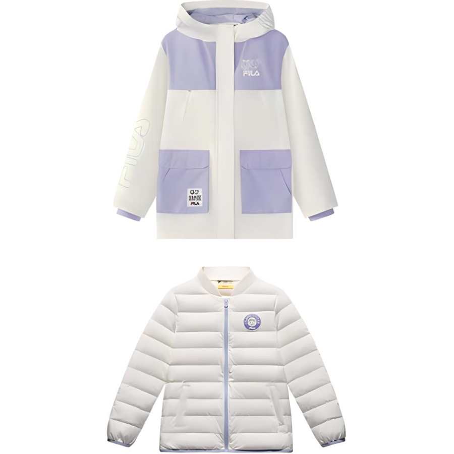 FILA KIDS Grade School Down Jackets Hooded Moderate
