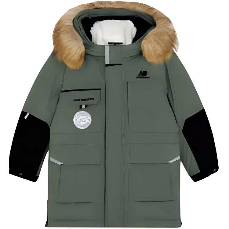 New Balance New Balance Down Jacket Army Green Children Aged 3 7 Years Old