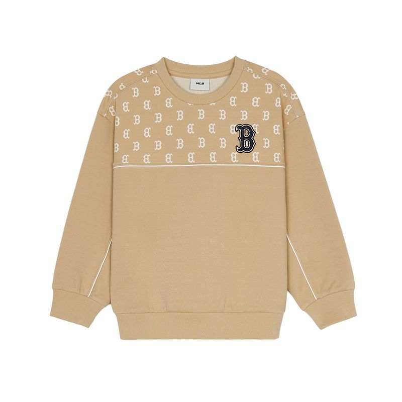 MLB KIDS Sweatshirt Light Beige Yellow Children Aged 3 7 Years Old