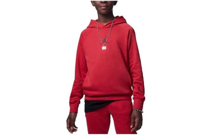 Jordan Jordan Sweatshirt Sport Crossover Pullover Dri Fit Hoodie Red Kids'