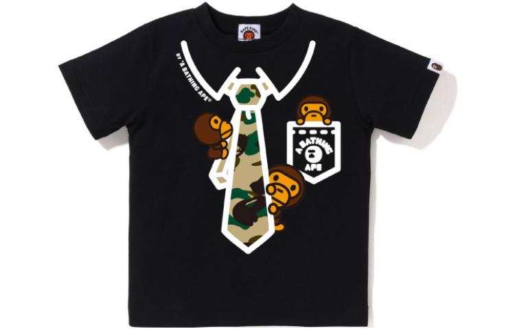 A BATHING APE Kids T Shirts Crew Neck Moderate