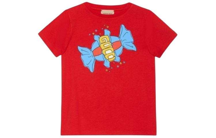 GUCCI Kids T Shirts Crew Neck Moderate