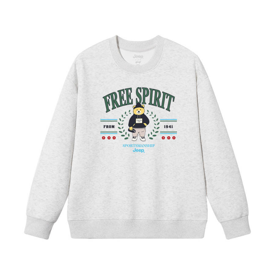 Jeep Jeep Grade School Sweatshirts Crew Neck Thickened