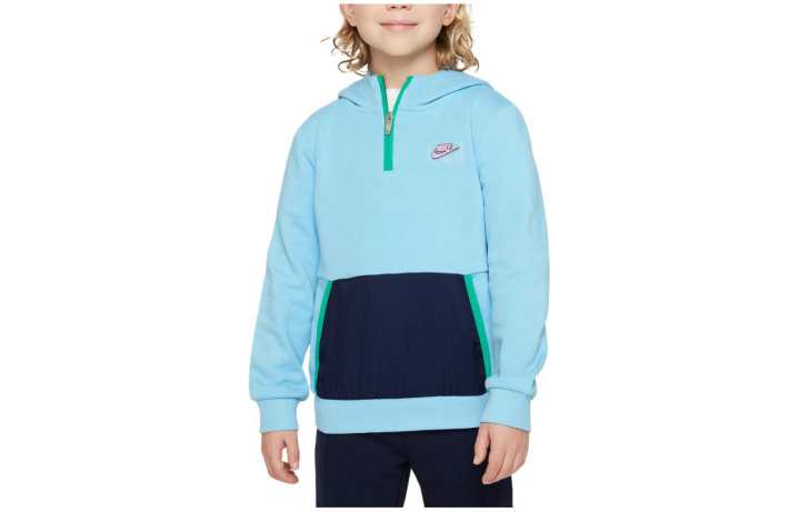 Nike Nike Sweatshirt Kids' Apparel French Terry Hoodie Blue Kids'