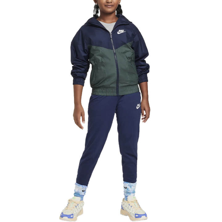 Nike Nike Jackets & Coats Sportswear FW24 Windrunner Blue Green Teenagers