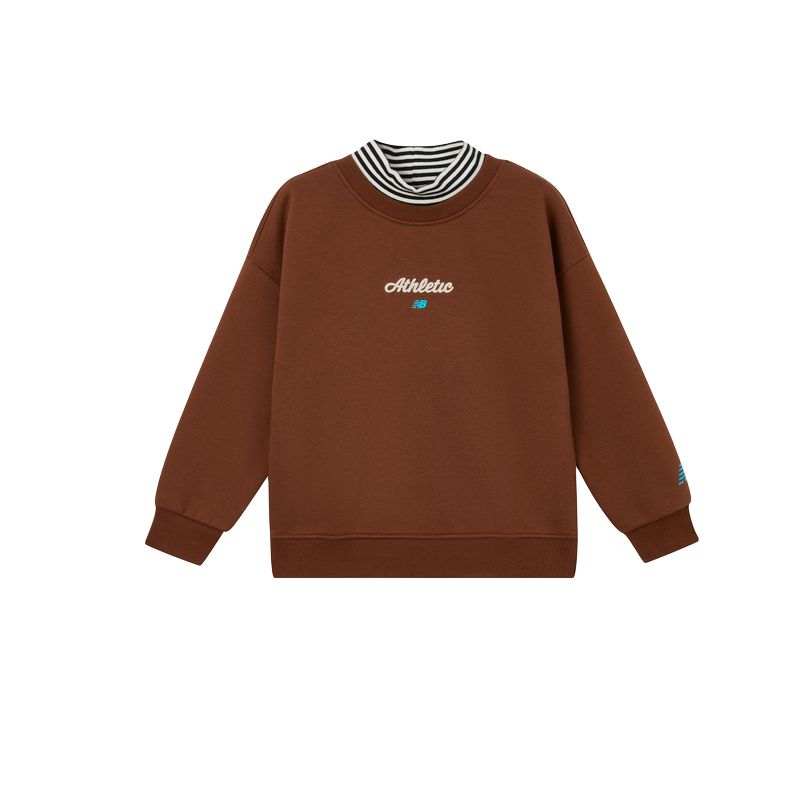 New Balance New Balance Sweatshirt NB AthleticSports Club Comfortable Fleece Lined Thermal Pullover Long Sleeved Mock Two Piece