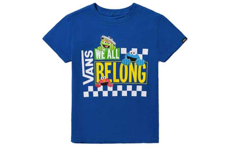 Vans X SESAME STREET Kids T Shirts Crew Neck Moderate