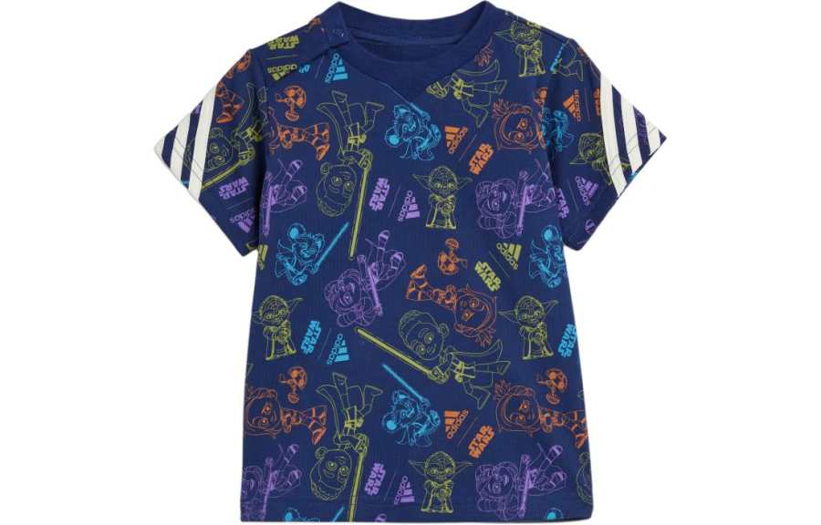 Adidas Adidas T Shirt STAR WARS Collaboration, Kids' Apparel Young Jedi Tee Blue Infant And Toddler