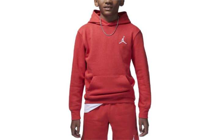 Jordan Jordan Sweatshirt MJ Essentials Pullover Hoodie Red Kids'