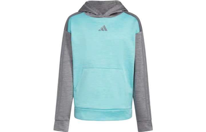 Adidas Adidas Kids' Apparel Game Go Mel Hood Po Sweatshirt Medium Gray Kids'