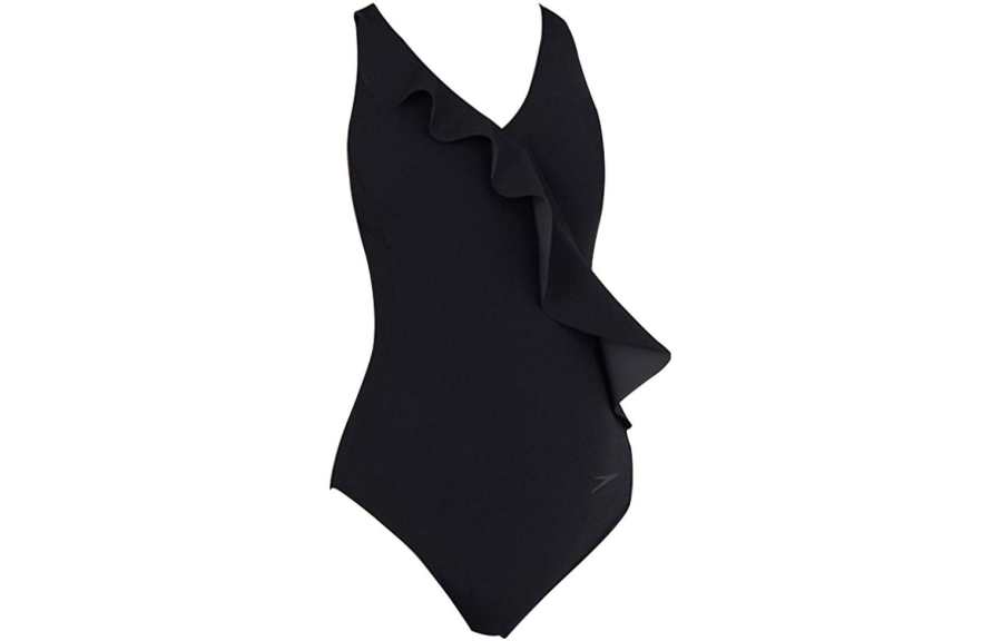 Speedo One Piece Swimsuits Women's Black Triangle One Piece Swimsuit