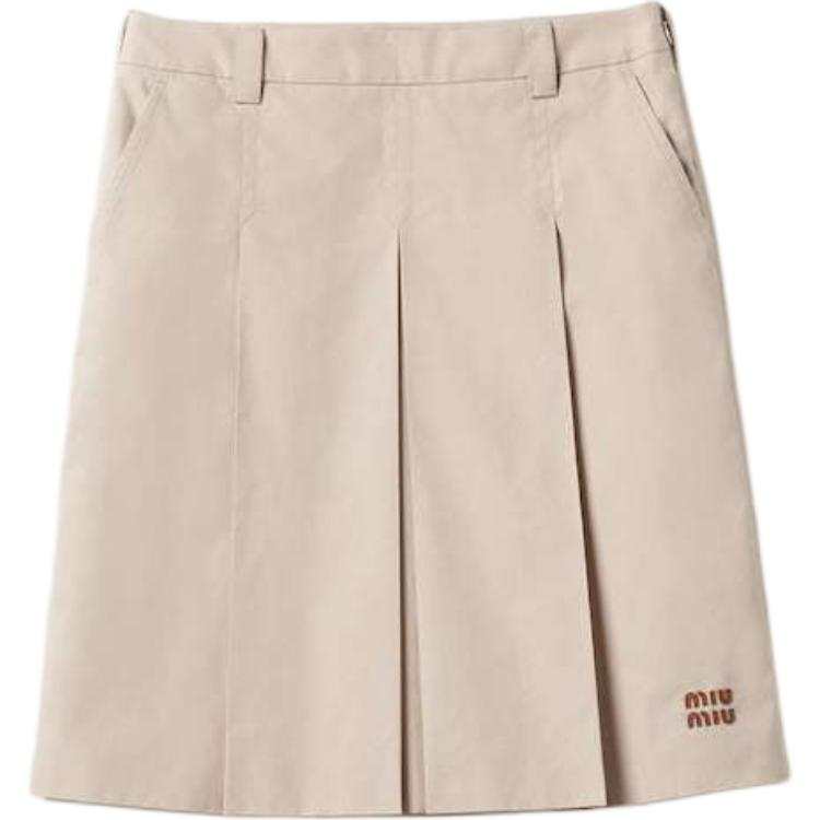 Miu Miu pleated gabardine skirt