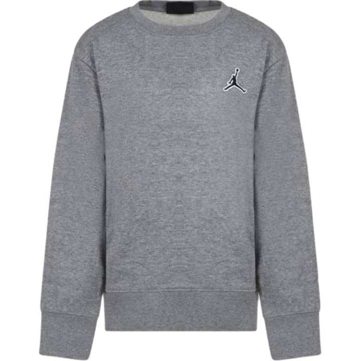 Jordan Jordan Kids' Apparel, Crew Neck Logo Long Sleeved Gray Kids'