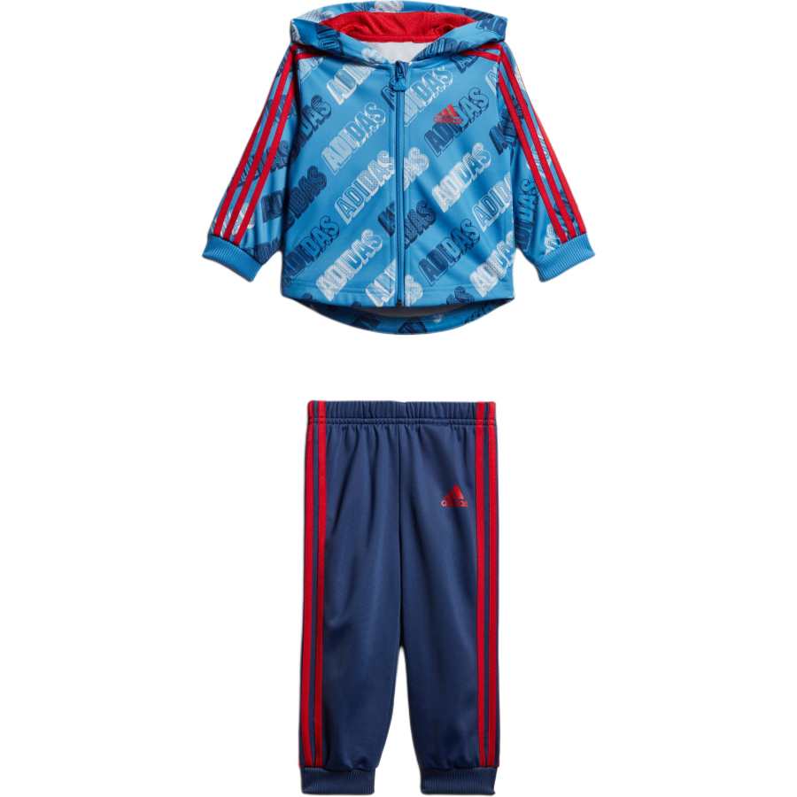 Adidas Adidas Casual Sportswear Lucky Blue/Bright Red Infant And Toddler