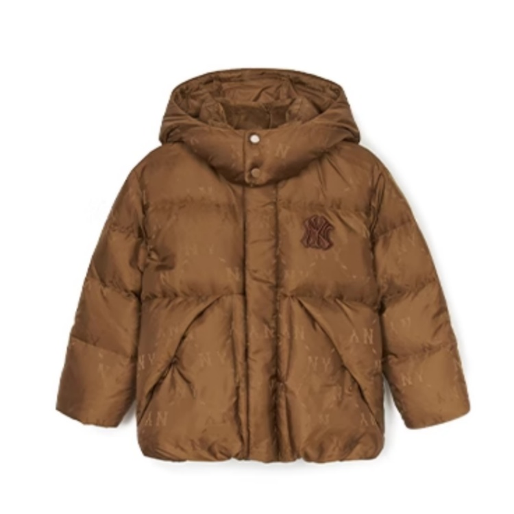 MLB KIDS Down Jacket Dia Monogram Brown Children Aged 3 7 Years Old