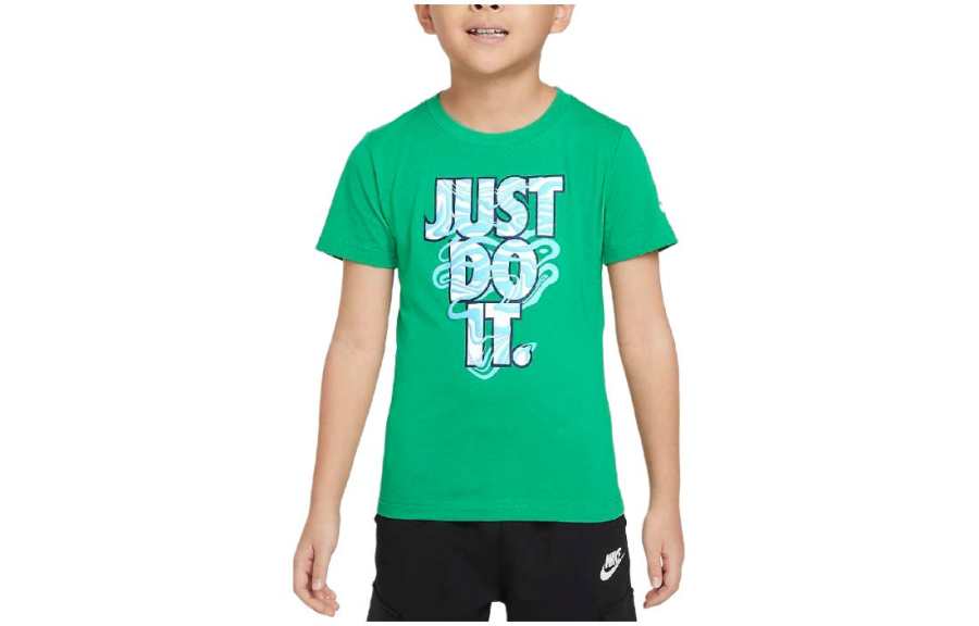 Nike Nike T Shirt Kids' Apparel 'Just Do It' Little Graphic T Shirt Green Kids'