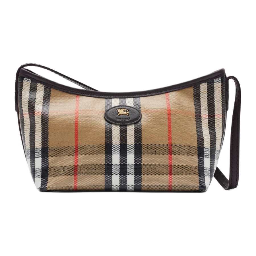 Burberry Cotton Shoulder Bag Mini Women's Sand
