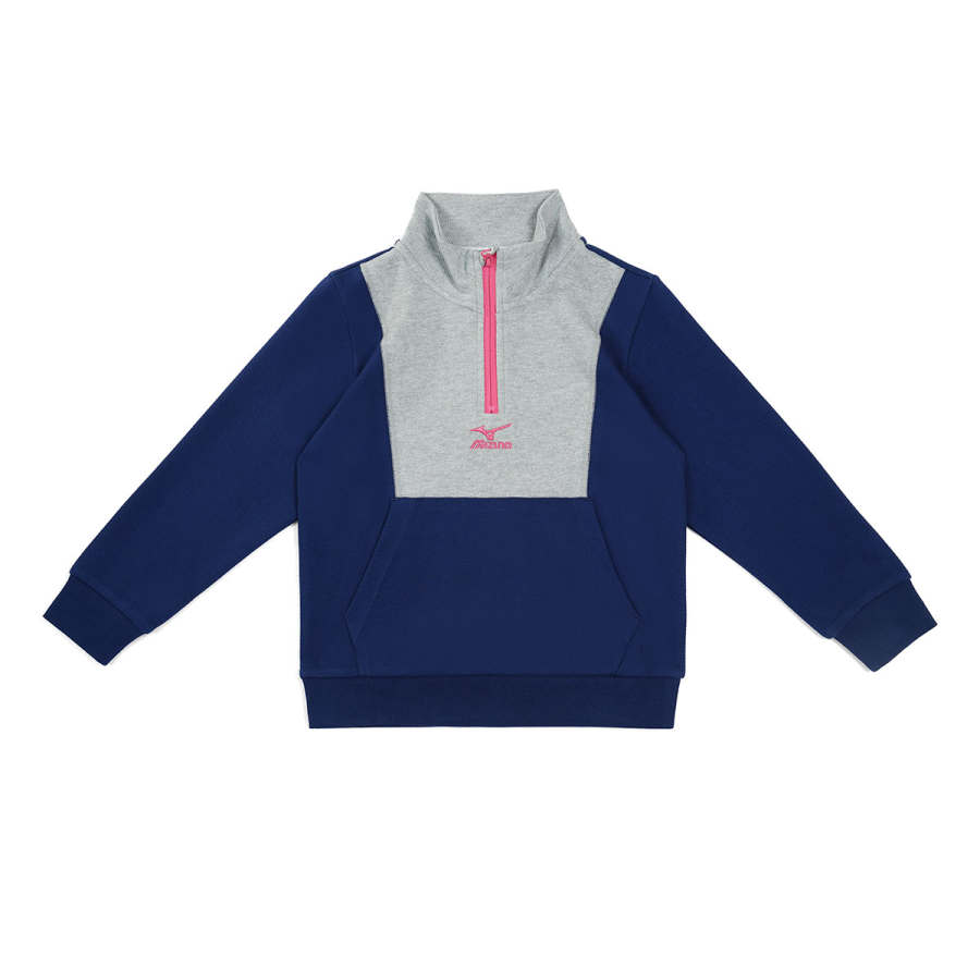 Mizuno Mizuno Kids Sweatshirts Stand Collar Thickened