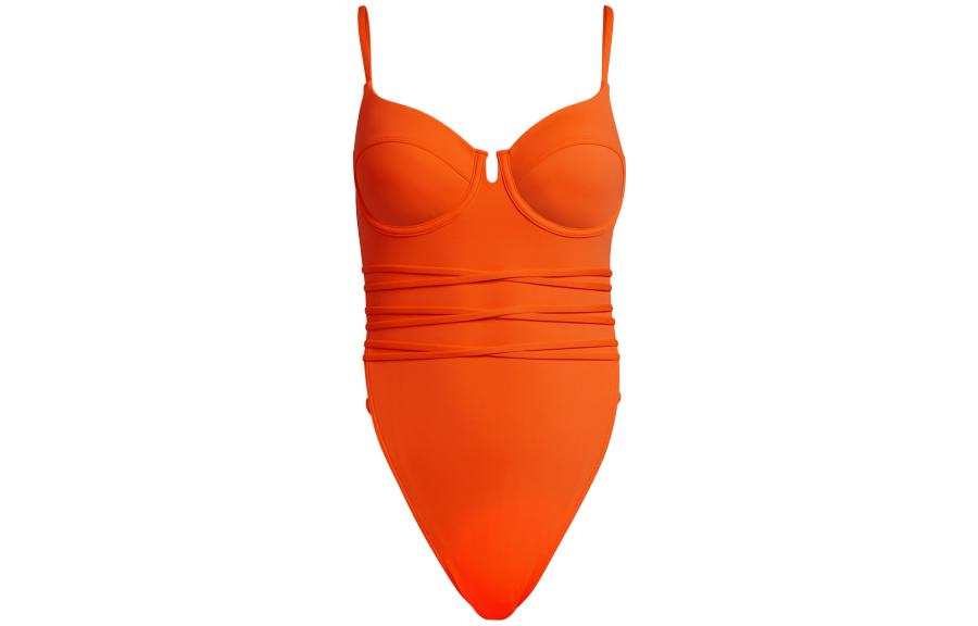 Adidas Adidas Ivy Park Spaghetti Strap One Piece Swimsuit Solar Orange