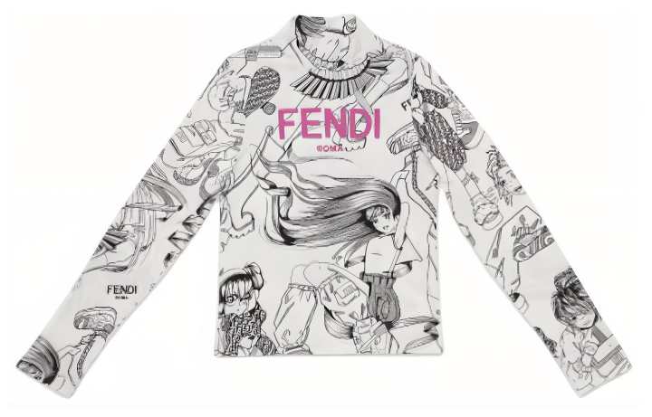 FENDI FENDI Kids T Shirts Turtleneck Moderate
