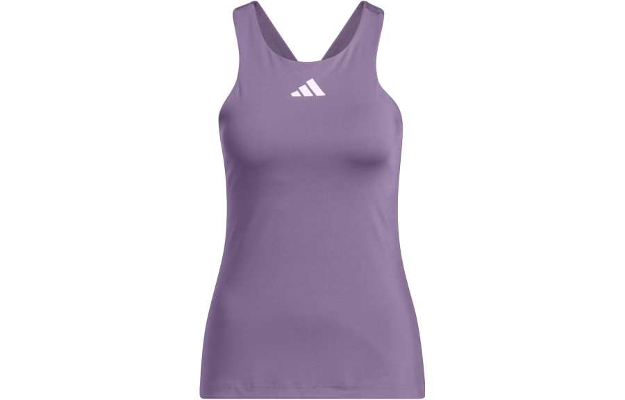 Adidas Adidas Tennis Tops Women's Violet Crew Neck Moderate