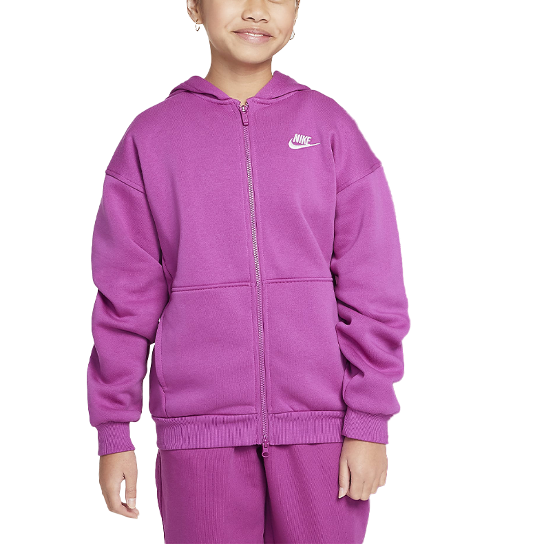 Nike Nike Jackets & Coats Sportswear Club FW24 Hot Fuchsia/White Teenagers