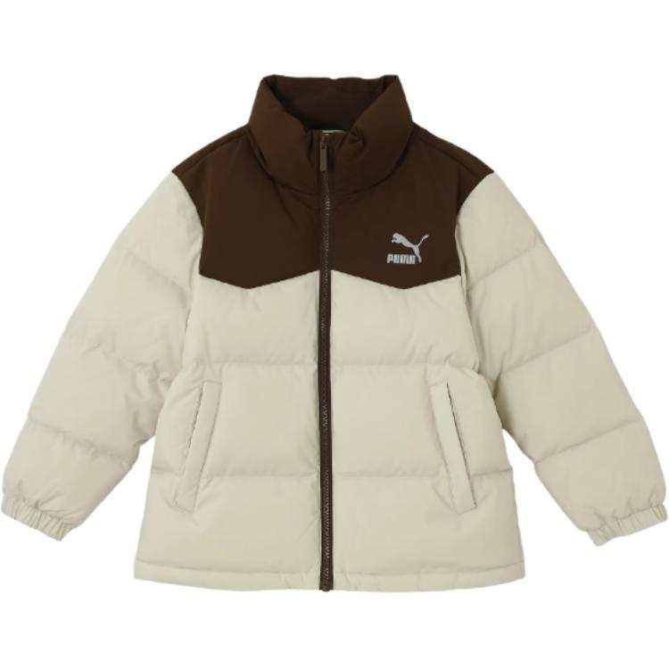 PUMA PUMA Down Jacket Unisex Gray All Over Print