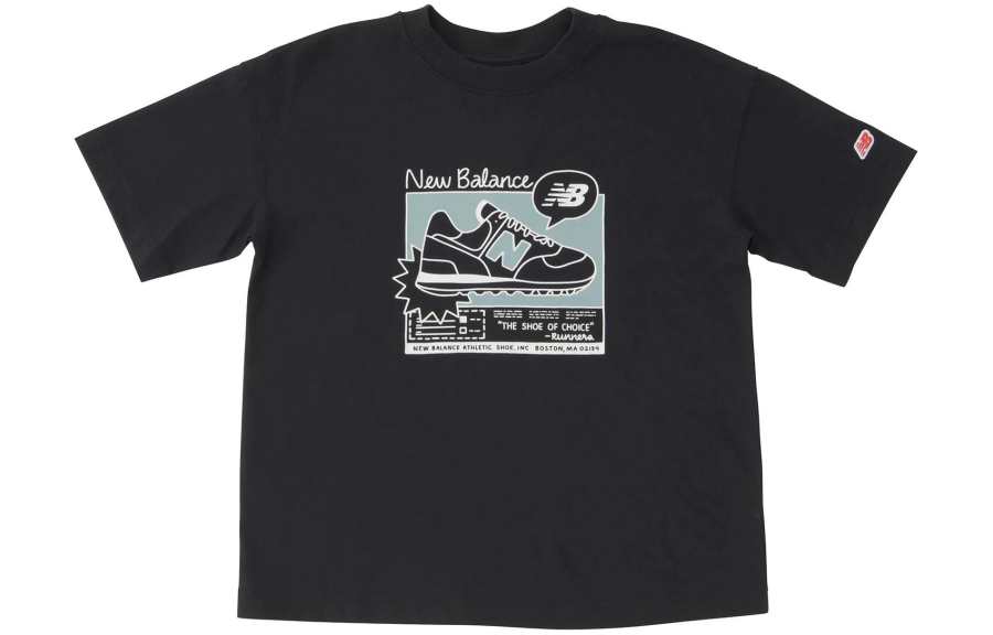 New Balance New Balance T Shirt Black Teenagers