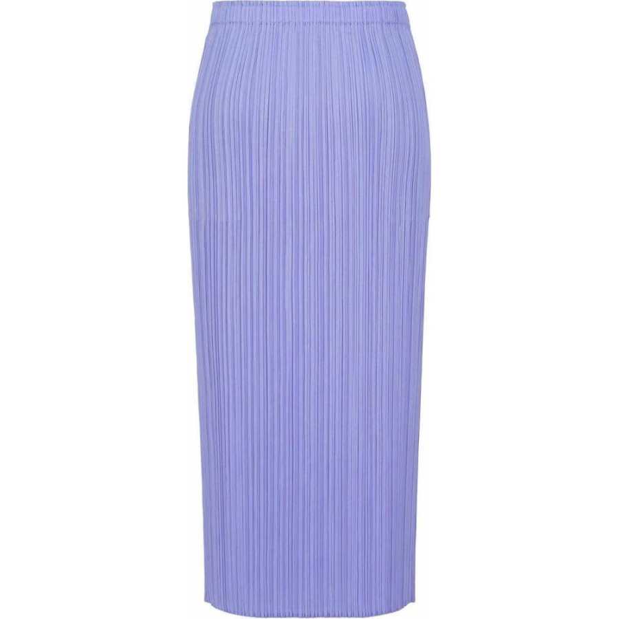 ISSEY MIYAKE SS24 Casual Long Skirt Women's Light Blue