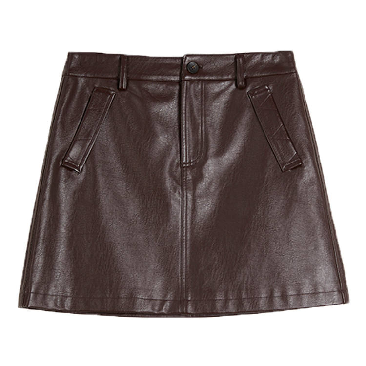 ELLE Casual Short Skirts Women's Burgundy