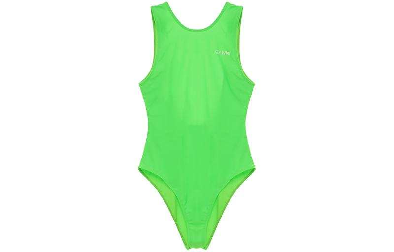 GANNI One Piece Swimsuits Women's Green Short Skirt