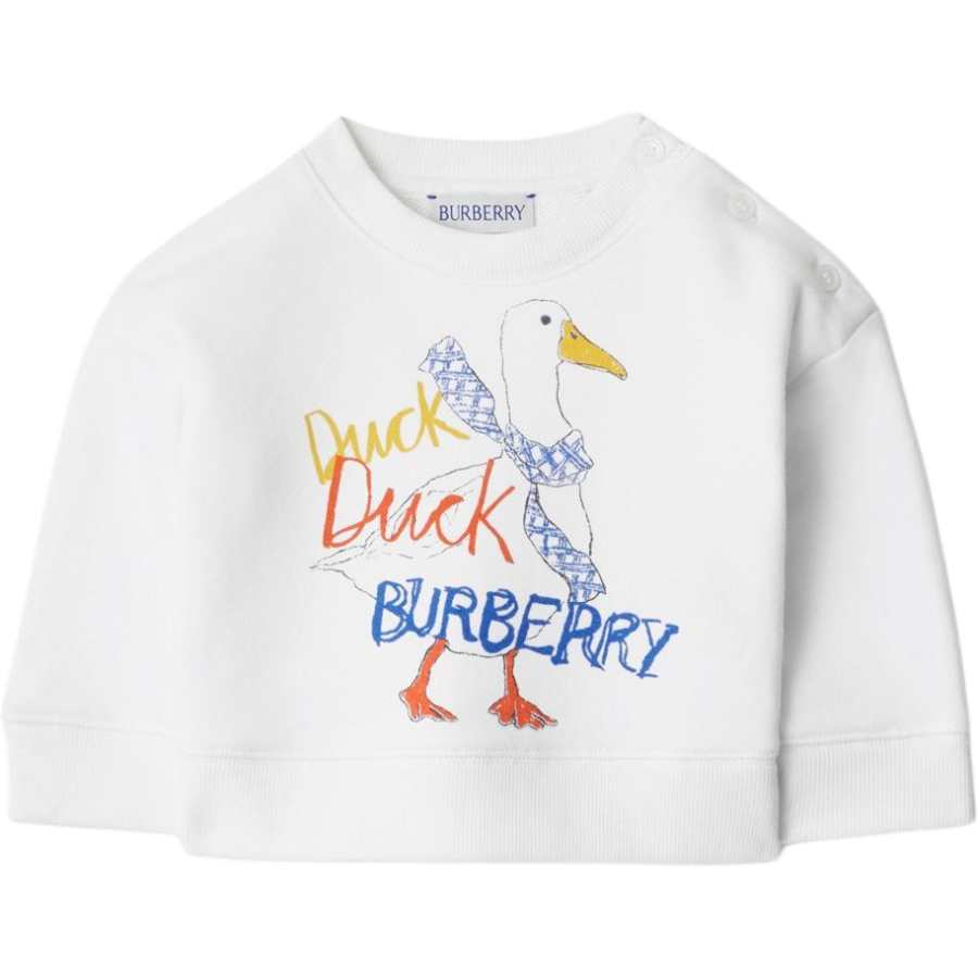 Burberry Sweatshirt FW24 White Infant And Toddler