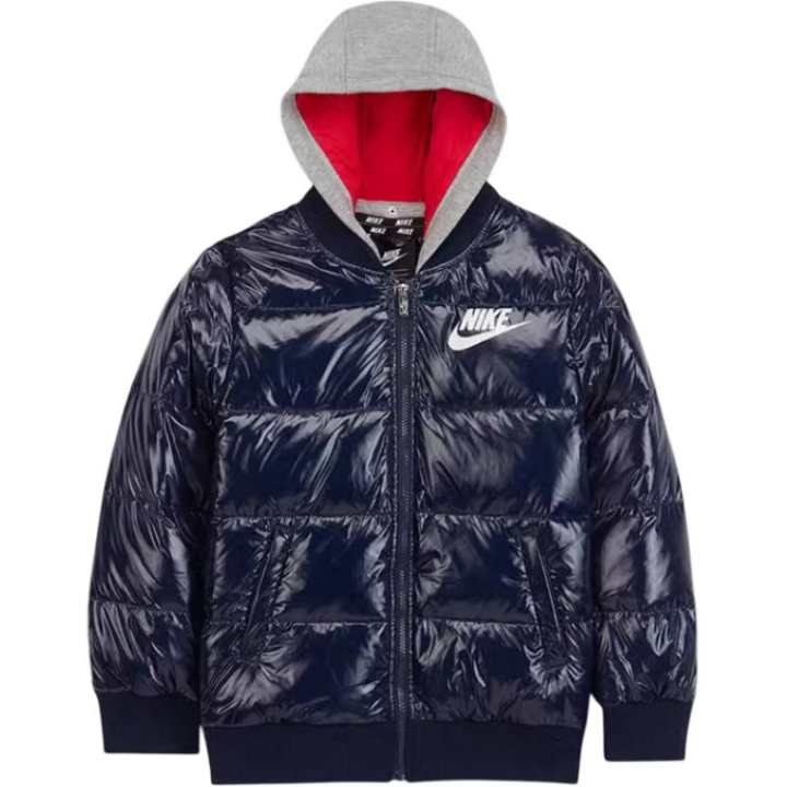 Nike Nike Down Jacket Down Jacket Marine Blue/Gray Teenagers Marine Blue/Gray Teenagers