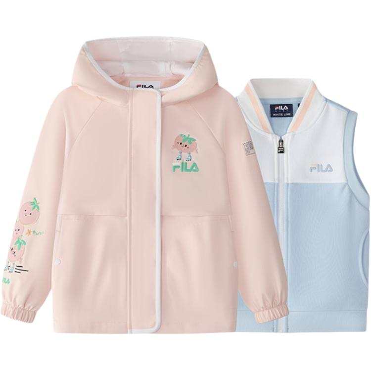 FILA KIDS Jacket Light Orange Pink Children Aged 3 7 Years Old