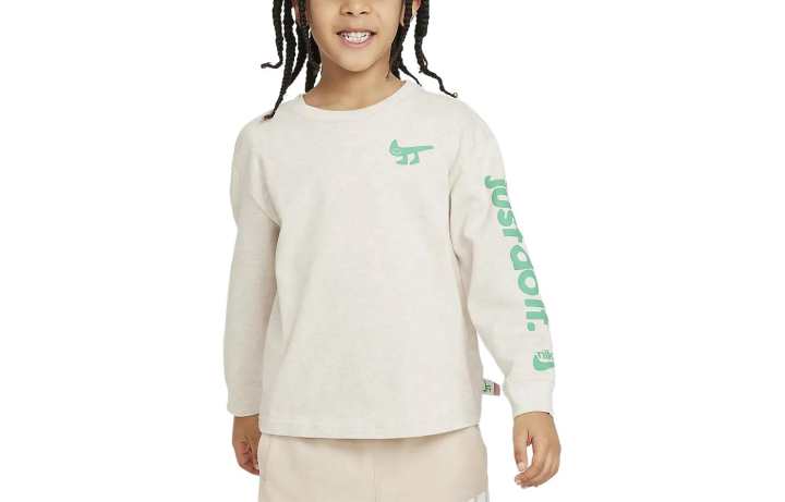 Nike Nike T Shirt Light Ivory White Kids'