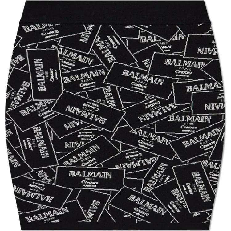 BALMAIN BALMAIN Logo Detailed Mini Skirt