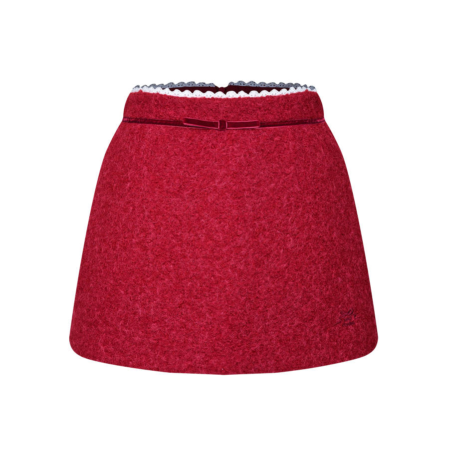 Umoumo NTOT Casual Short Skirts Women's Red