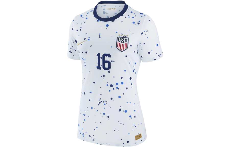 Nike Nike United States National Team Soccer Jerseys Women's White Crew Neck Moderate