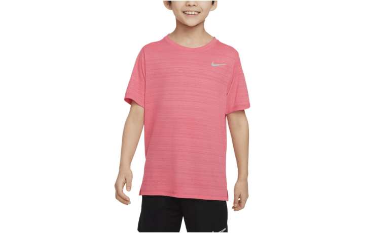 Nike Nike T Shirt Dri FIT Miler Pink Kids'