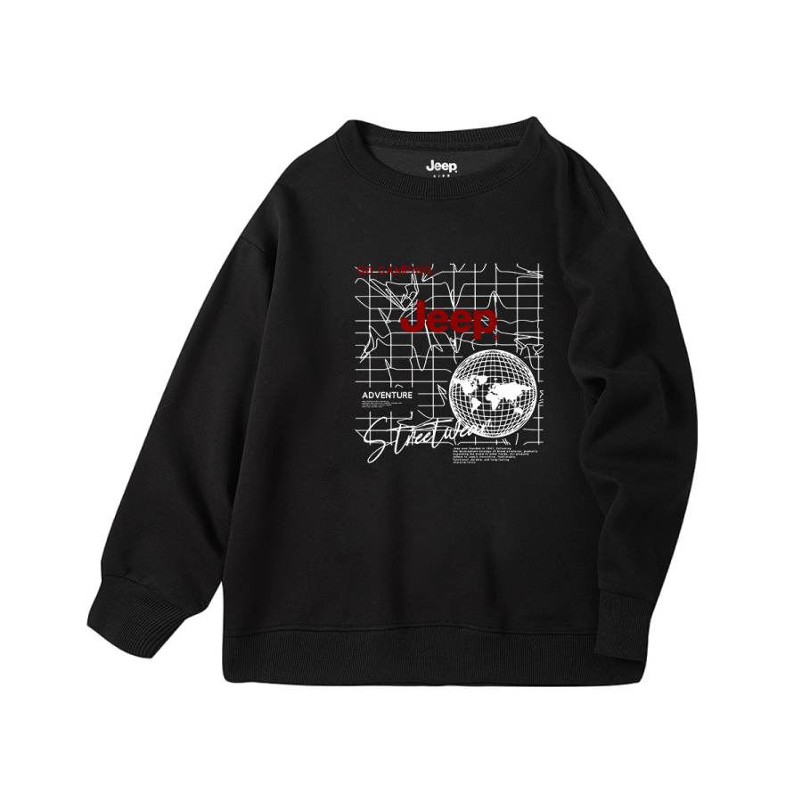 Jeep Grade School Sweatshirts Crew Neck Moderate