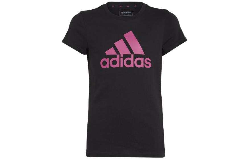 Adidas Adidas T Shirt Black/Fuchsia Kids'