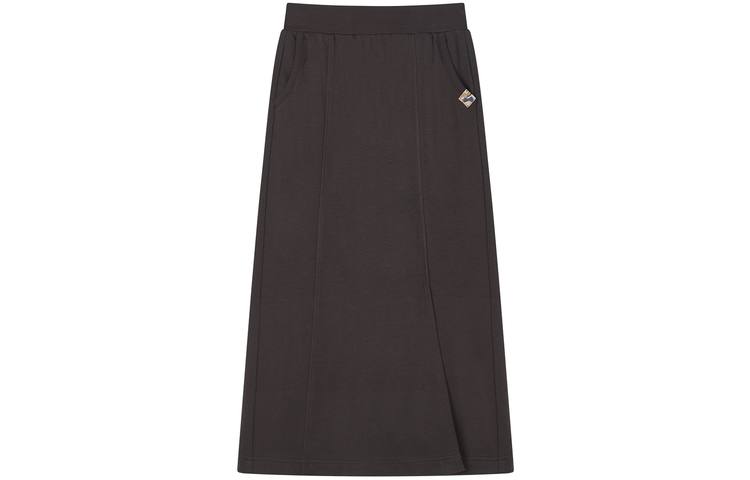 Teenie Weenie Casual Long Skirt Women's Coal Gray